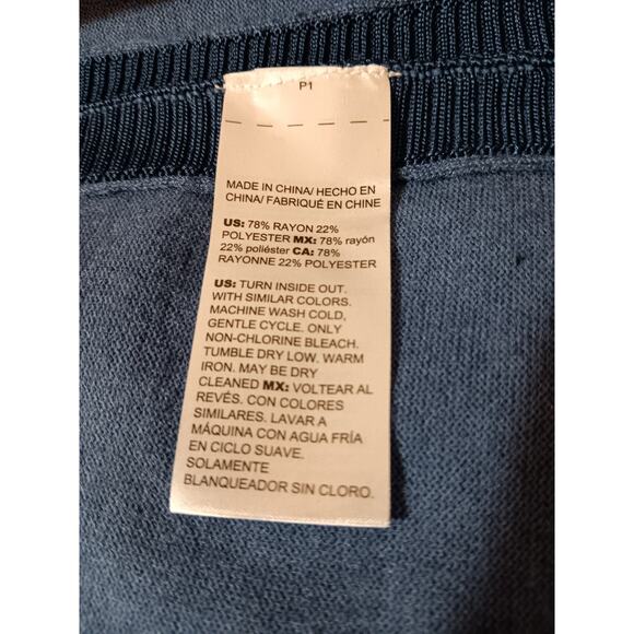 NEW CHICO'S 3 Long Cardigan Sweater Topper Duster XL SOFT Blue Office Career - Picture 9 of 14